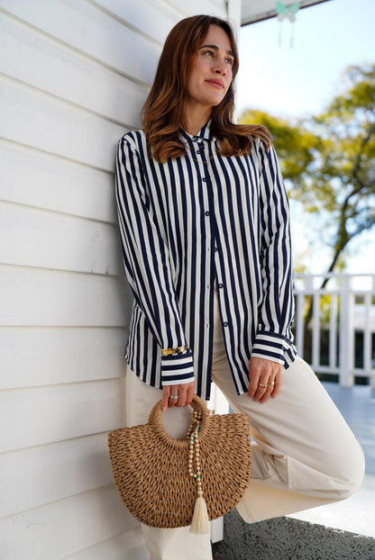 Eco Half - Moon Straw bag