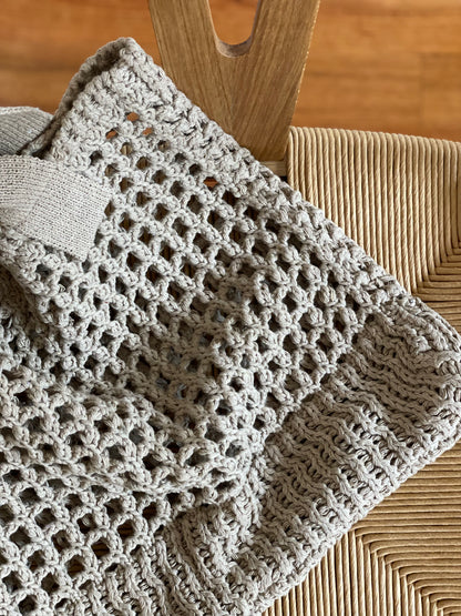 Beige Tote - Crochet Bag