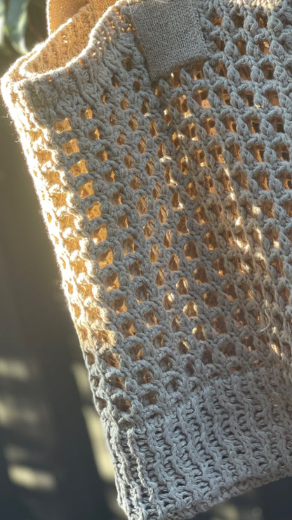 Beige Tote - Crochet Bag