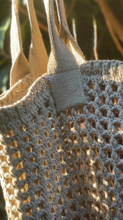 Beige Tote - Crochet Bag
