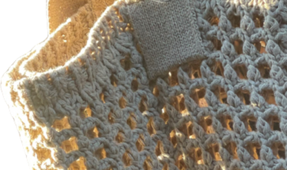 Beige Tote - Crochet Bag