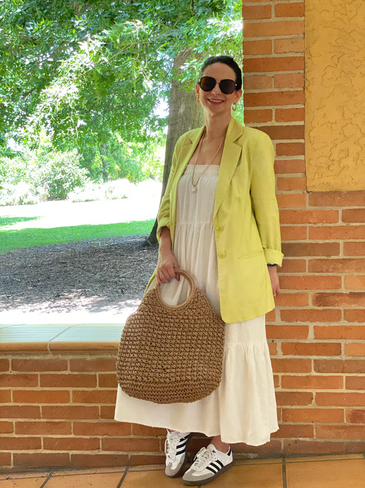 Eco Bucket Straw Bag