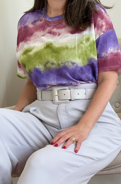 Off White Genuine Leather Belt - Square Buckle