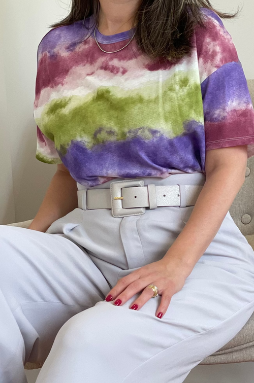 Off White Genuine Leather Belt - Square Buckle