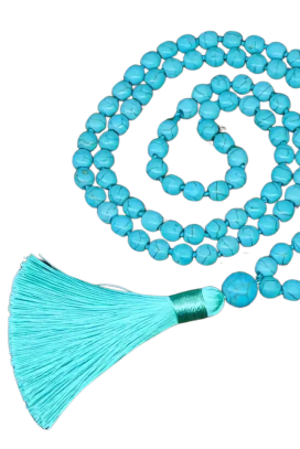 Boho Chic Turquoise Beaded Necklace