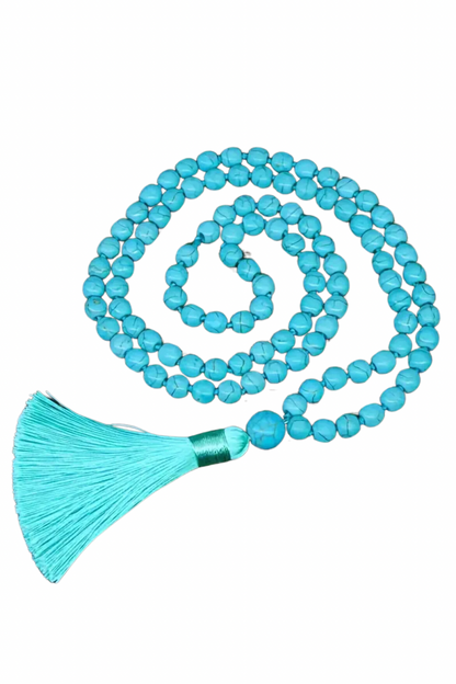 Boho Chic Turquoise Beaded Necklace