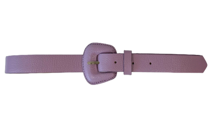 Lavender Genuine Leather - Slim Belt