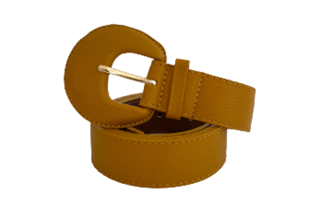 Mustard belt top